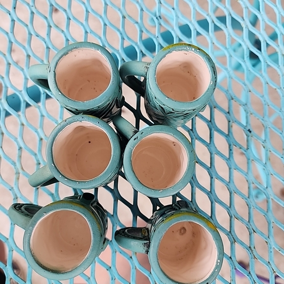 Quon-Quon Tiki Vintage Ceramic 7 Piece Rum Decanter & Shot Mugs - Picture 16 of 16